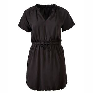 Dex NWT Dark Grey Frayed Hem Dress Size X (12/14)